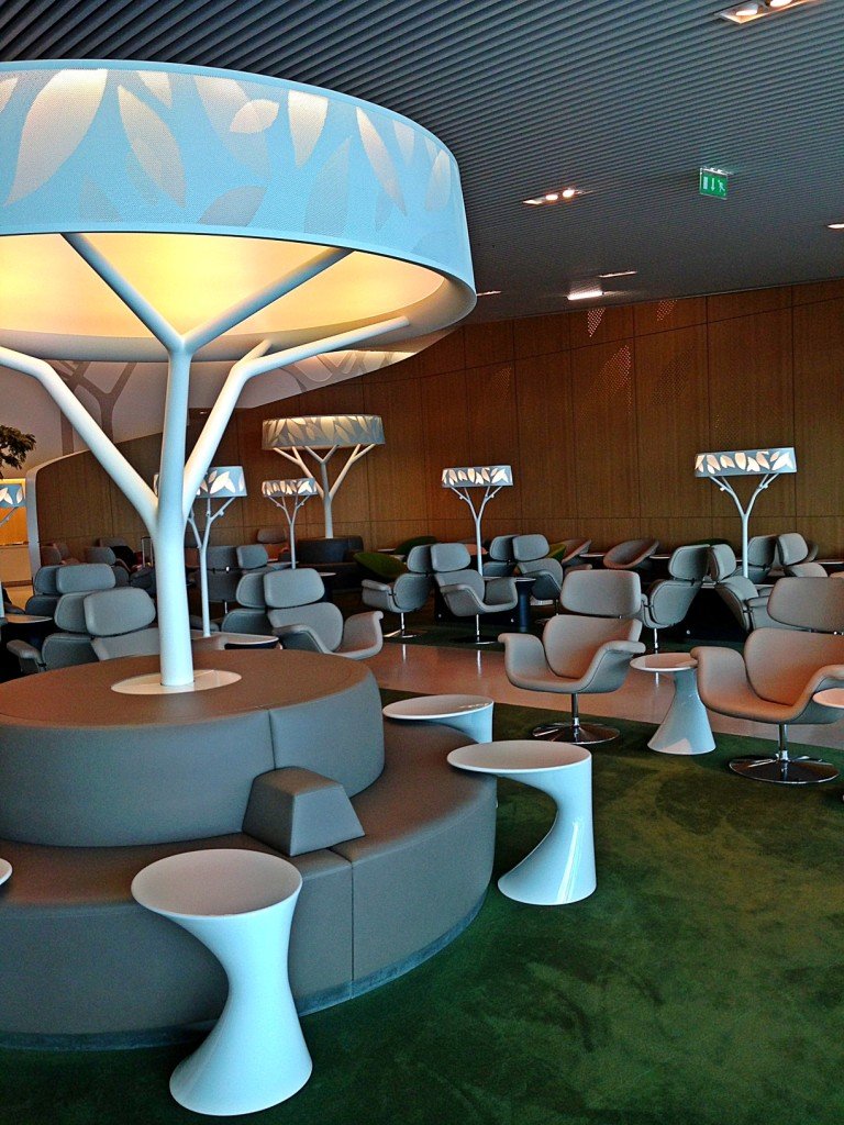 O lounge maravilhoso da Air France