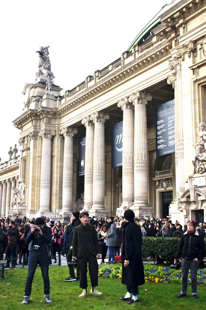 Grand Palais na manhã do desfile da Chanel.