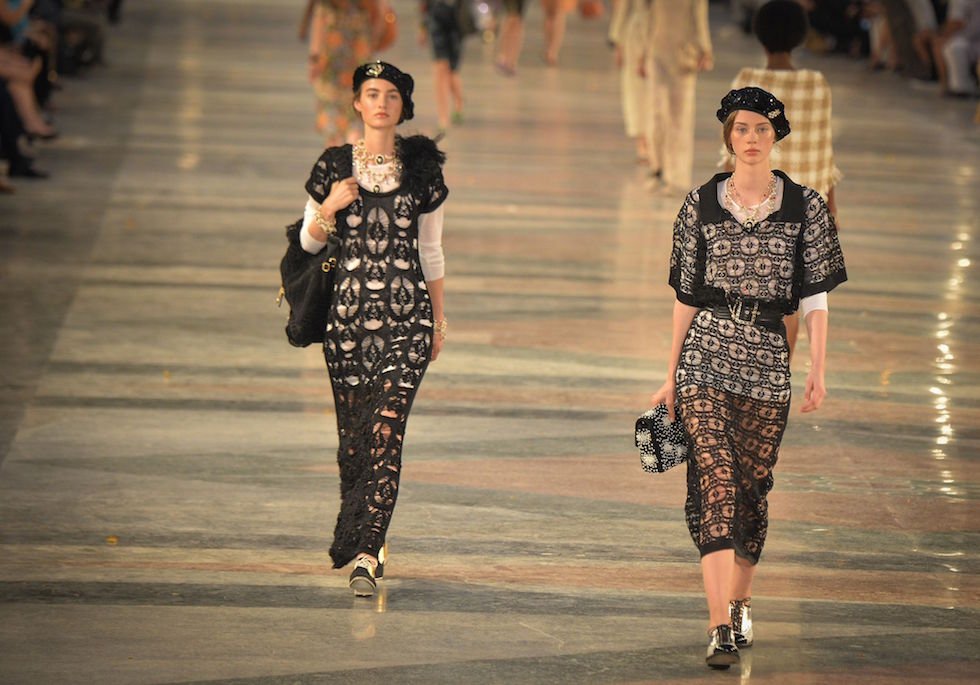 La sfilata di Chanel al Paseo del Prado all'Avana, Cuba, 3 maggio 2016 (ADALBERTO ROQUE/AFP/Getty Images)